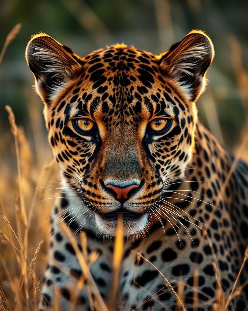 Leopard portrait in Hwange National Park